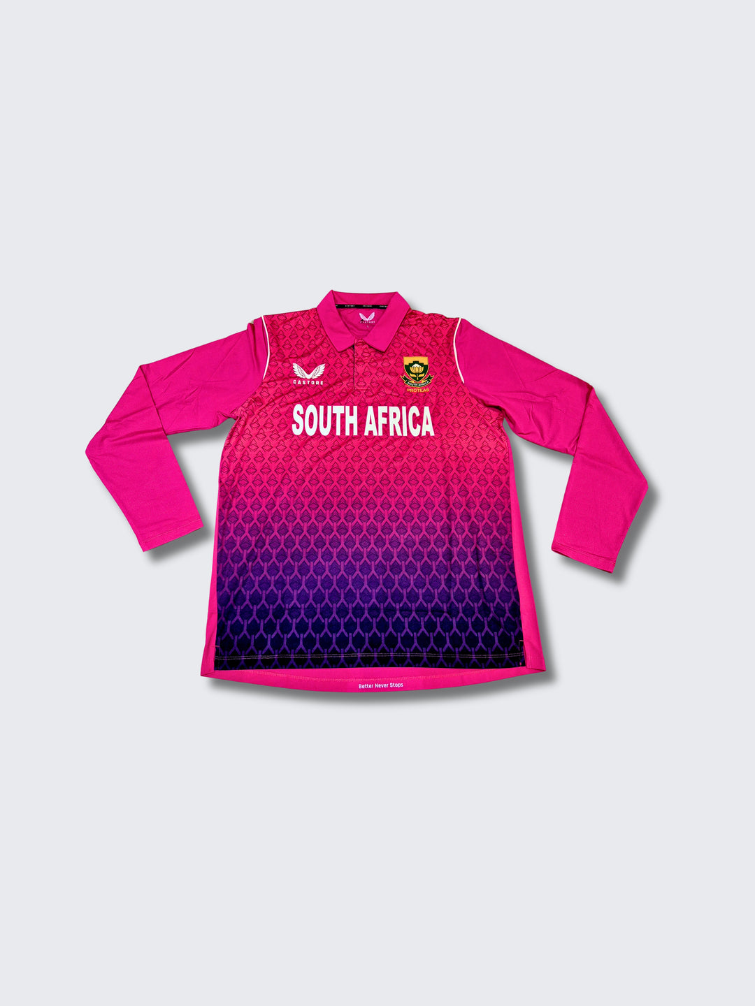 South Africa Pink Cricket Jersey Long-sleeve
