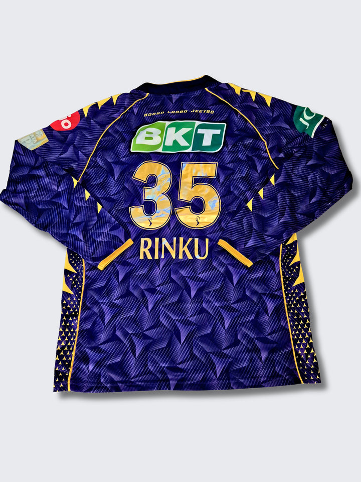 Kolkata Knight Riders Rinku Singh Player Edition Long Sleeve Jersey