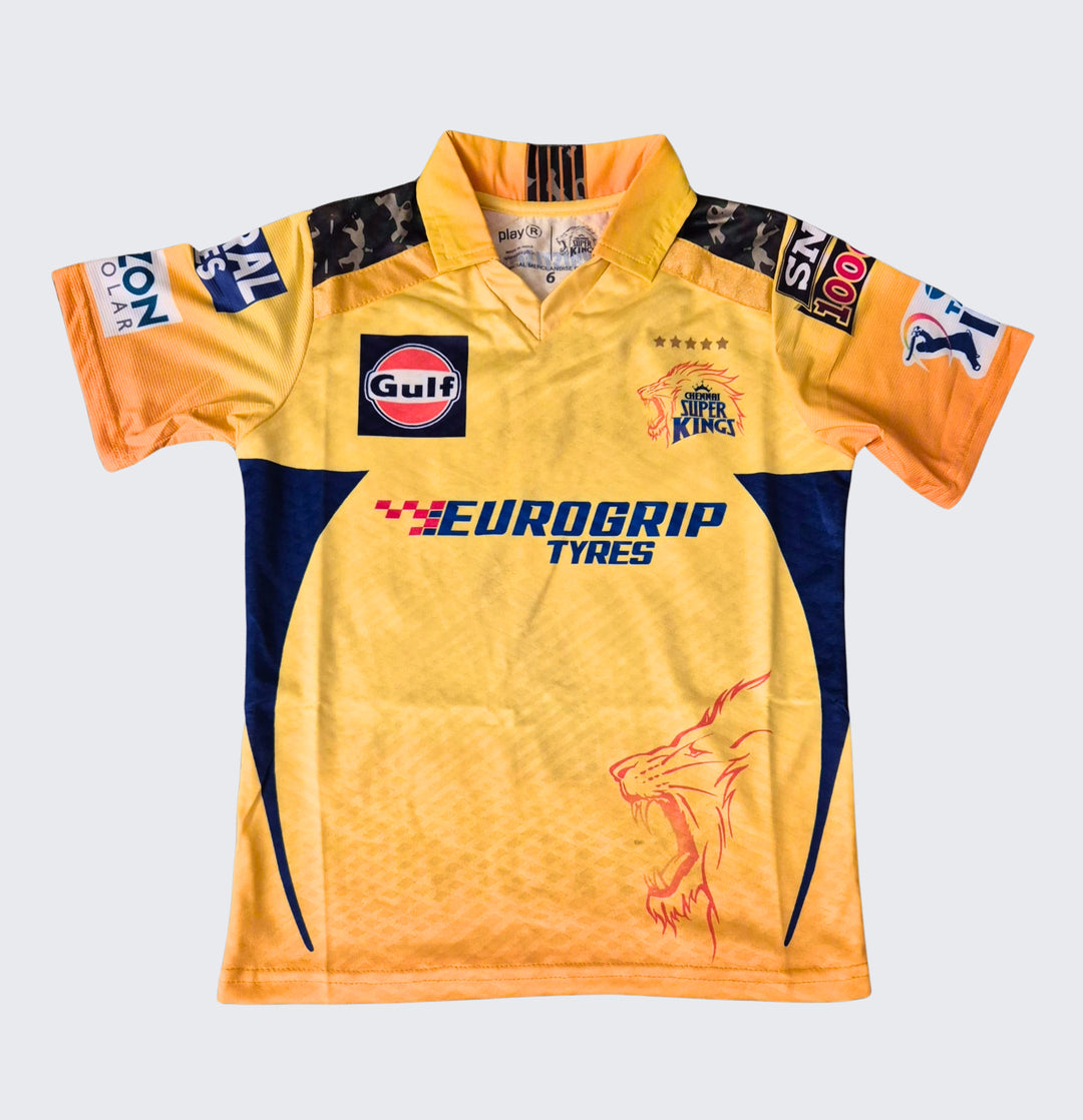 Kids 2024 Chennai Super Kings Official Match Jersey